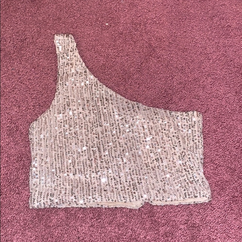 sparkle off the shoulder top